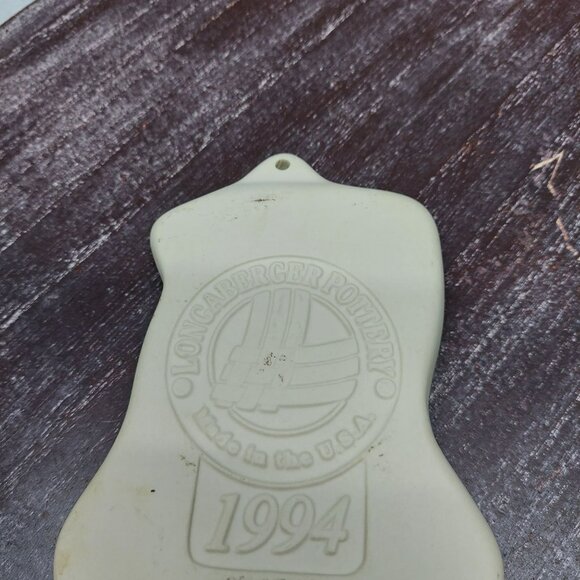 Longaberger Pottery 1994 Ceramic Wall Plaque Ornament Made In USA - Picture 5 of 5
